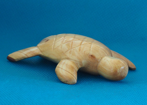 small turtle whittled from timber