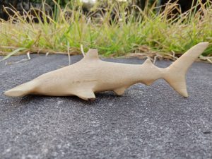 Hand Carved Wooden Shark Large 