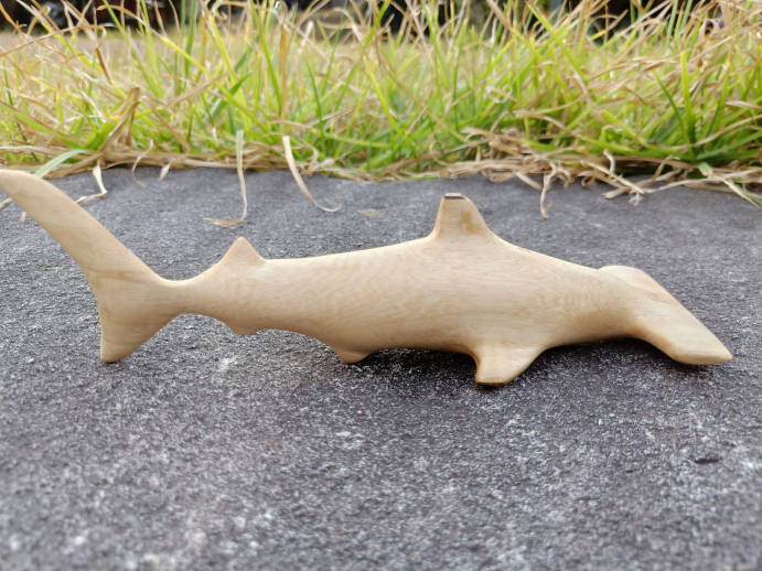 Carved Hammerhead shark