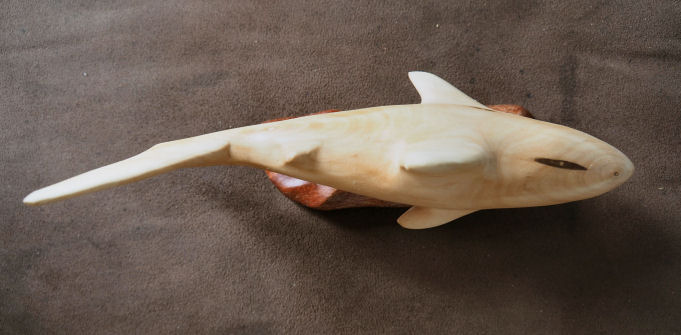 great white shark sculpture