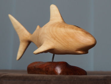 great white shark sculpture