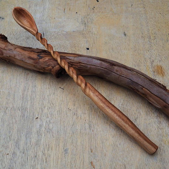 Twisted Native Cherry spoon