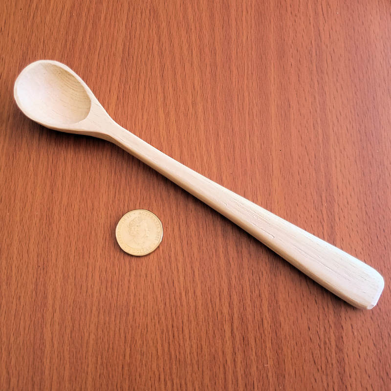 Elegant long handle Maple wood spoon